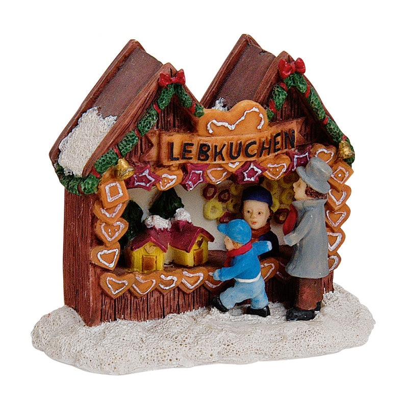 Miniatur Lebkuchen-Stand aus Poly, B9 x T4 x H8 cm