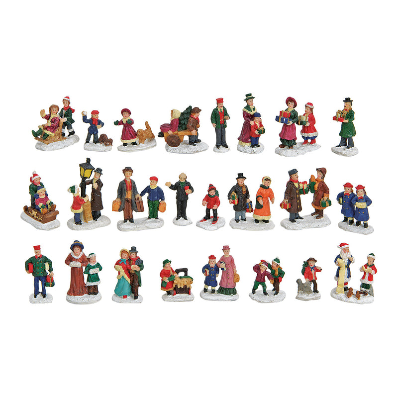 Miniatur Weihnachtsfiguren aus Poly, sortiert, 3-5 cm