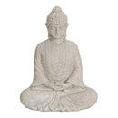 Buddha in beige aus Poly, B19 x T13 x H23 cm