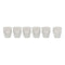 Shot Glas 6er Set Totenkopf aus Glas, B5 x T4 x H6 cm