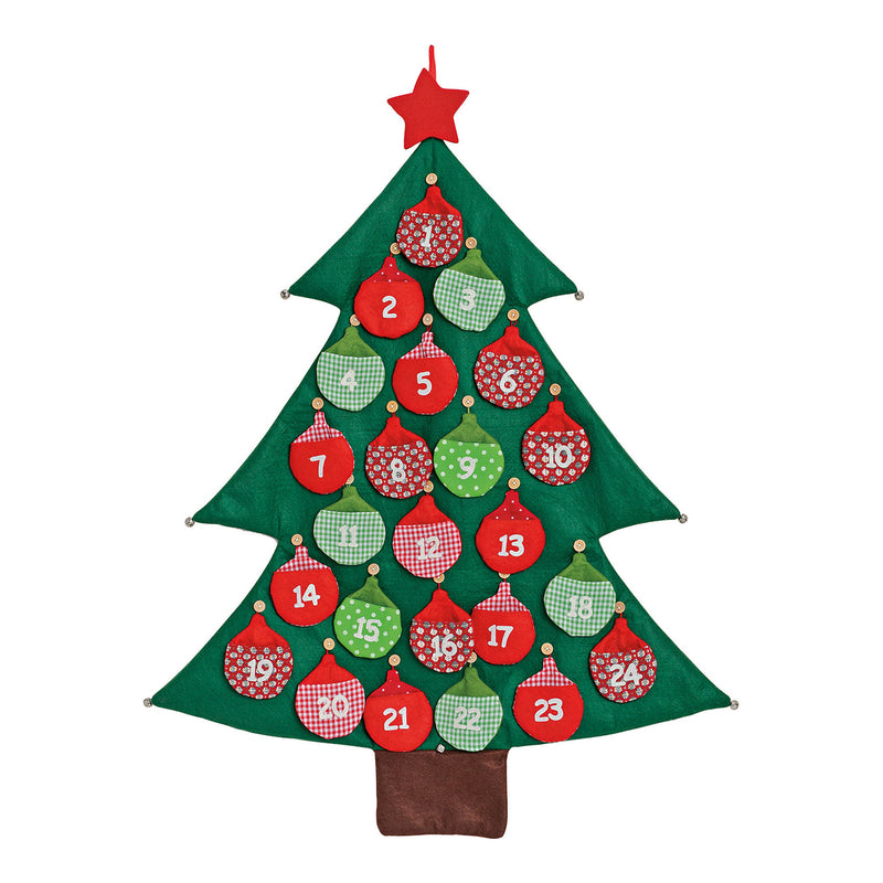 Adventskalender Tannenbaum aus Filz (B/H) 73x95cm