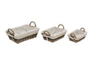 Körbe Set Weidengeflecht  Beige 3er Set, (B/H/T) 32x15x23cm