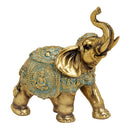 Elefant  aus Poly Gold (B/H/T) 15x16x7cm