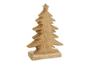 Tannenbaum aus Mango Holz Braun (B/H/T) 12x20x6cm