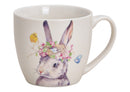 Becher Hase Dekor aus Porzellan Bunt (B/H/T) 13x9x10cm 350ml