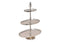 Etagere mit 3 Ebenen Oval aus Metall Silber (H) 50cm 19x13cm/29x20cm/36x23cm