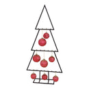 Tannenbaum aus Metall Schwarz (B/H/T) 38x77x10cm