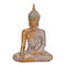 Buddha  aus Poly Gold (B/H/T) 17x24x11cm