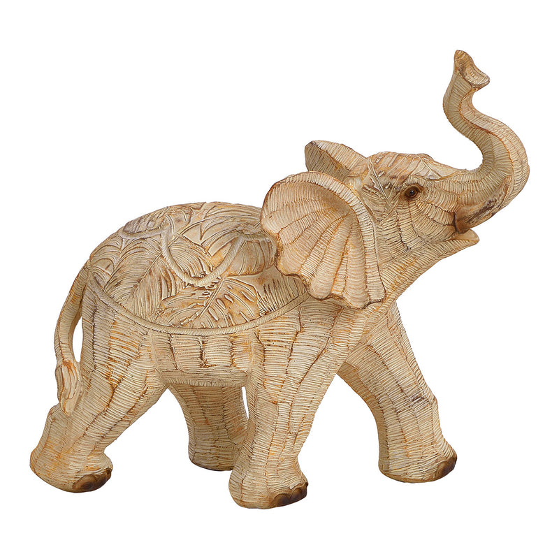 Elefant aus Poly Beige (B/H/T) 19x18x7cm