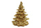 Tannenbaum aus Poly Gold (B/H/T) 5x7x5cm