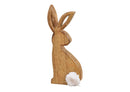 Aufsteller Hase aus Holz Braun (B/H/T) 10x25x2cm