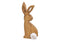 Aufsteller Hase aus Holz Braun (B/H/T) 10x25x2cm