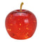 Apfel mit 20er LED mit Timer aus Glas Rot (B/H/T) 16x17x16cm