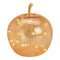 Apfel mit 20er LED mit Timer aus Glas Gold (B/H/T) 16x17x16cm