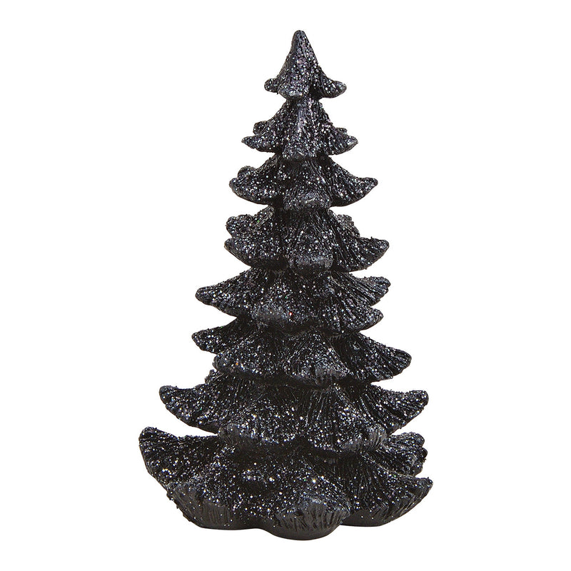 Tannenbaum aus Poly Schwarz (B/H/T) 10x16x10cm