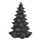 Tannenbaum aus Poly Schwarz (B/H/T) 14x21x14cm