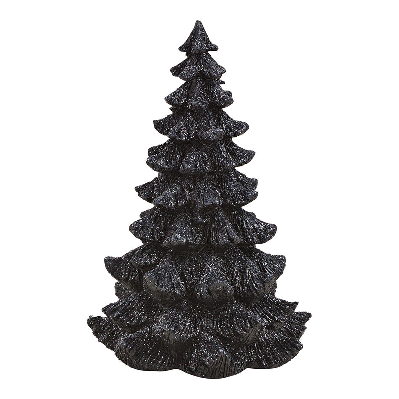 Tannenbaum aus Poly Schwarz (B/H/T) 18x25x18cm