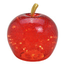 Apfel mit 30er LED, mit Timer, aus Glas Rot (B/H/T) 22x24x22cm