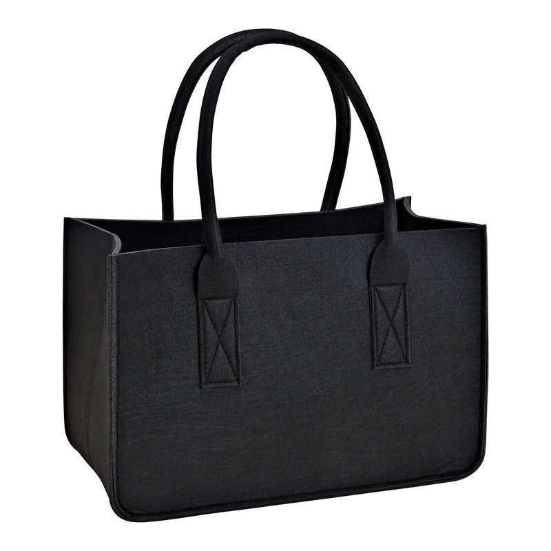 Tasche aus Filz Schwarz (B/H/T) 38x25x19cm