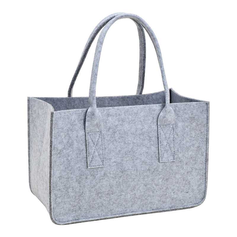 Tasche aus Filz hell Grau (B/H/T) 38x25x19cm