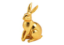 Hase aus Poly Gold (B/H/T) 8x12x6cm