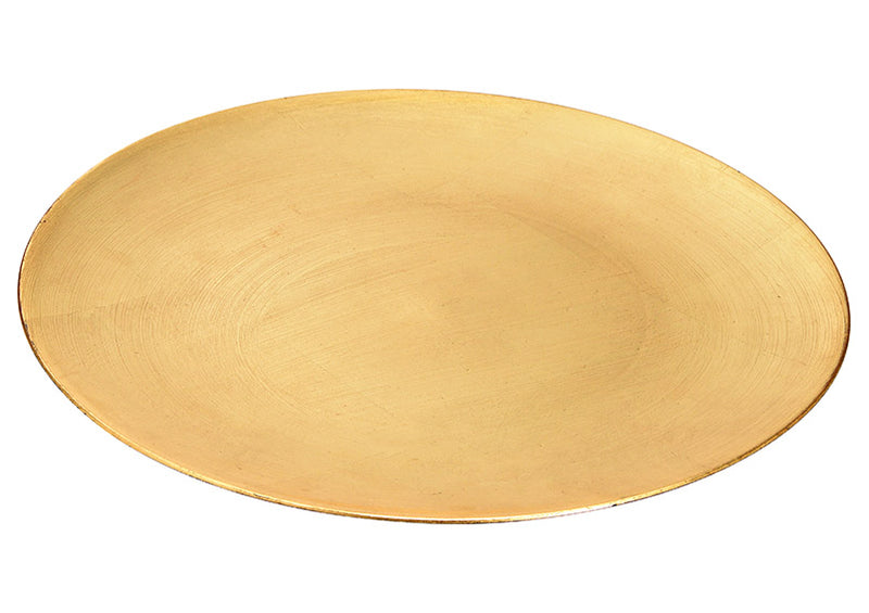 Teller  aus Kunststoff Gold  Ø33cm