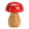 Pilz aus Mangoholz Rot (B/H/T) 6x10x6cm