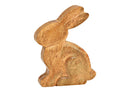 Aufsteller Hase aus Mangoholz natur (B/H/T) 15x20x3cm