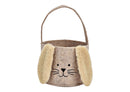 Tasche Hase aus Filz beige (B/H/T) 15x13x15cm