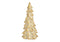 Tannenbaum aus Poly champagner (B/H/T) 8x20x8cm