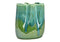 Vase aus Porzellan grün (B/H/T) 15x18x10cm