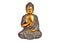 Buddha aus Poly braun, gold B/H/T) 15x23x13cm