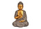 Buddha aus Poly braun, gold (B/H/T) 22x33x18cm