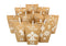 Adventskalender betruckte Tüten Packpapier mit weiß Waldtiere mit weißen Holzklammern aus Papier/Pappe braun, 72tlg. (B/H/T) 24x21x2cm