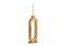 Kerzenhalter aus Mangoholz natur (B/H/T) 10x30x4cm