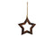 Hänger Stern aus Mangoholz braun (B/H/T) 21x21x2cm