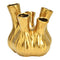 Vase aus Keramik gold (B/H/T) 20x21x20cm