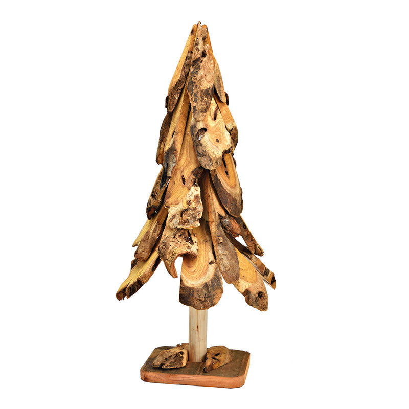 Tannenbaum aus Holz natur (B/H/T) 28x60x28cm