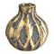 Vase aus Glas antik gold (B/H/T) 9x9x9cm