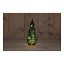 Tannenbaum mit Licht 10er LED aus Glas grün (B/H/T) 10x23x10cm Batteriebetrieb 3xAAA