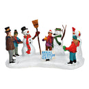 Miniaturfigur Schneemann Wettbewerb aus Poly bunt (B/H/T) 13x7x7cm