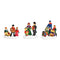 Miniaturfigur Gruppe aus Poly bunt 3-fach, (B/H/T) 7x6x4cm