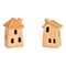 Haus aus Keramik beige 2-fach, (B/H/T) 5x9x4cm