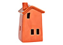 Haus aus Keramik terracotta (B/H/T) 9x18x7cm