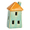 Haus aus Keramik mint (B/H/T) 7x14x6cm