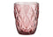 Trinkglas aus Glas pink/rosa (B/H/T) 8x10x8cm