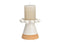 Kerzenhalter aus Keramik weiß (B/H/T) 12x12x12cm