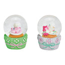 Schneekugel Cupcake aus Poly bunt 2-fach, (B/H/T) 4x6x4cm