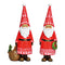 Nikolaus aus Poly rot 2-fach, (B/H/T) 10x23x6cm