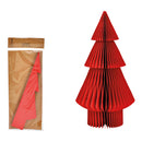 Honeycomb Tannenbaum aus Papier/Pappe rot (B/H/T) 15x30x15cm